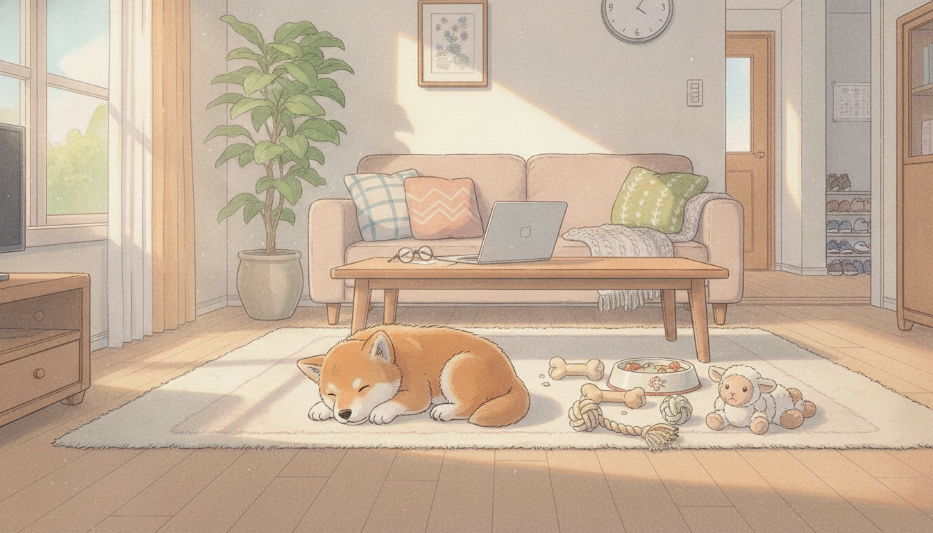 子犬が留守番できる時間の目安