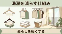毎日洗濯しても終わらないのは「服の量」のせいかも｜洗濯を減らして暮らしを軽くする仕組み