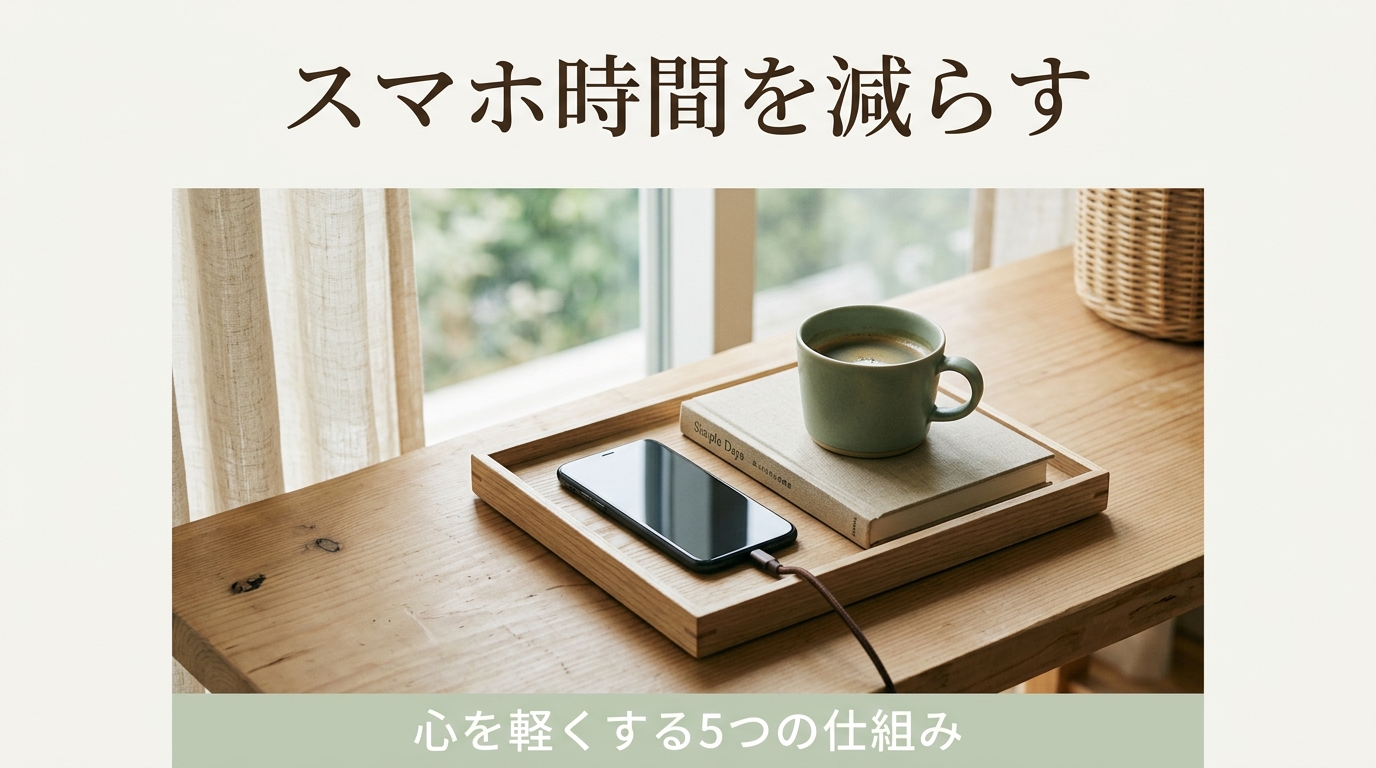 「ちょっとだけ」のつもりが1時間…｜スマホ時間を減らして心を軽くする5つの仕組み