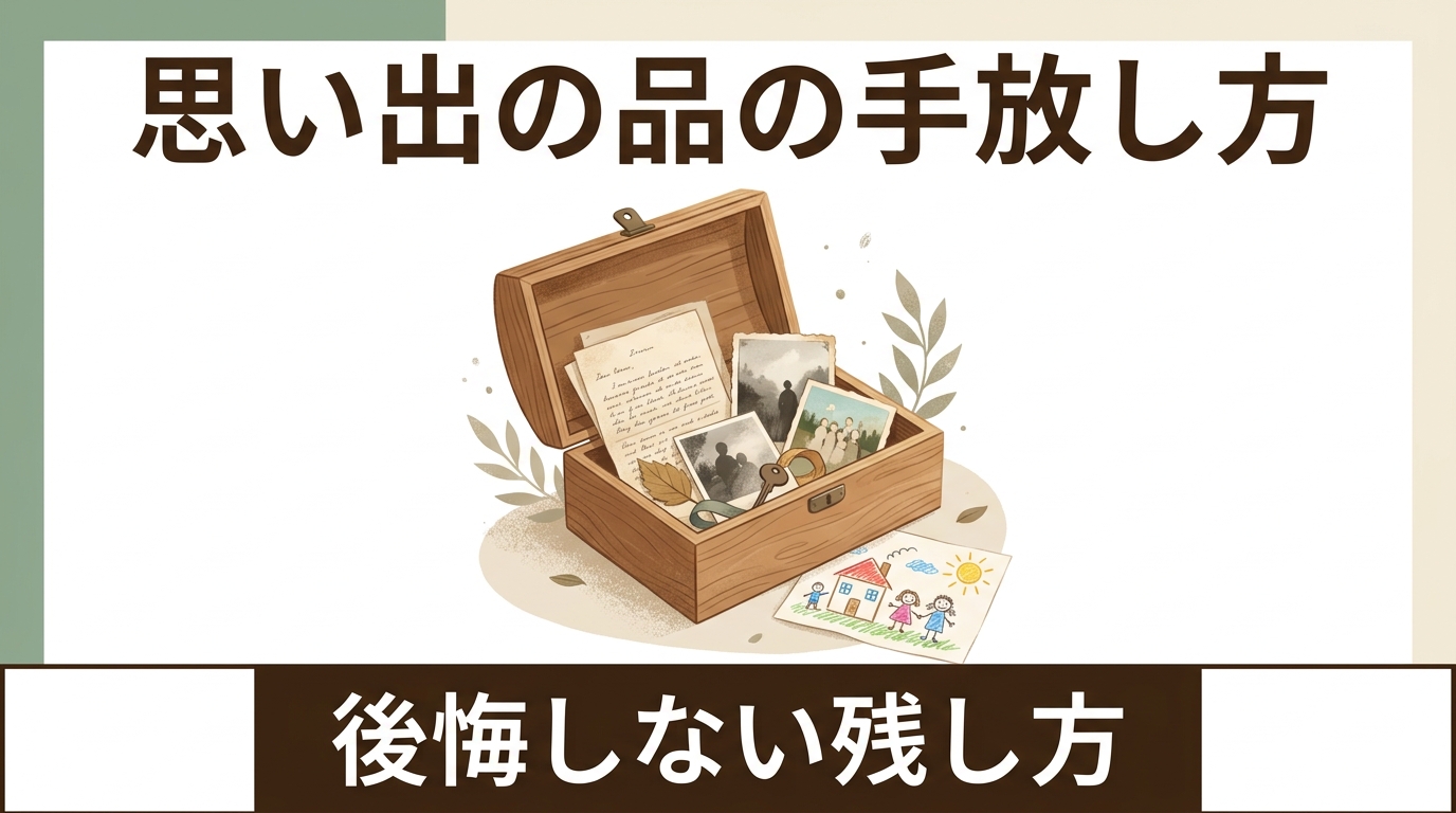 思い出の品が捨てられないのは、あなたが優しいから｜後悔しない「思い出の手放し方」と残し方