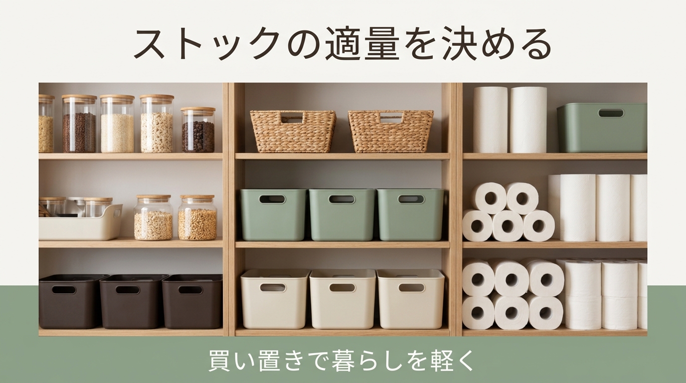 買い置きがあるのに、また買ってしまう｜ストックの「適量」を決めると暮らしが軽くなる