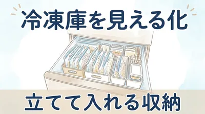 冷凍庫の奥から「いつのかわからない肉」が出てくる人へ｜中身がひと目でわかる冷凍庫のしくみ