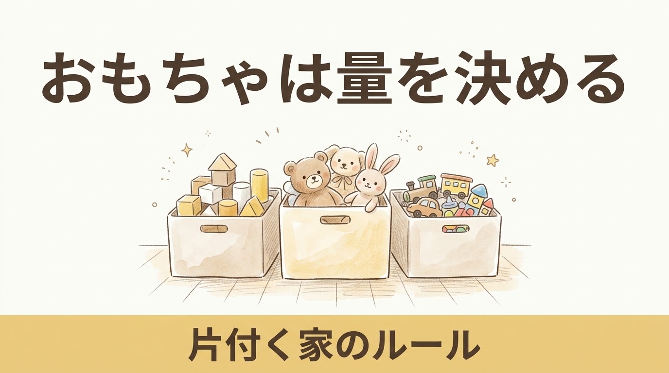 子どものおもちゃは「量」を決めると片付くようになる｜増え続けるおもちゃとの付き合い方