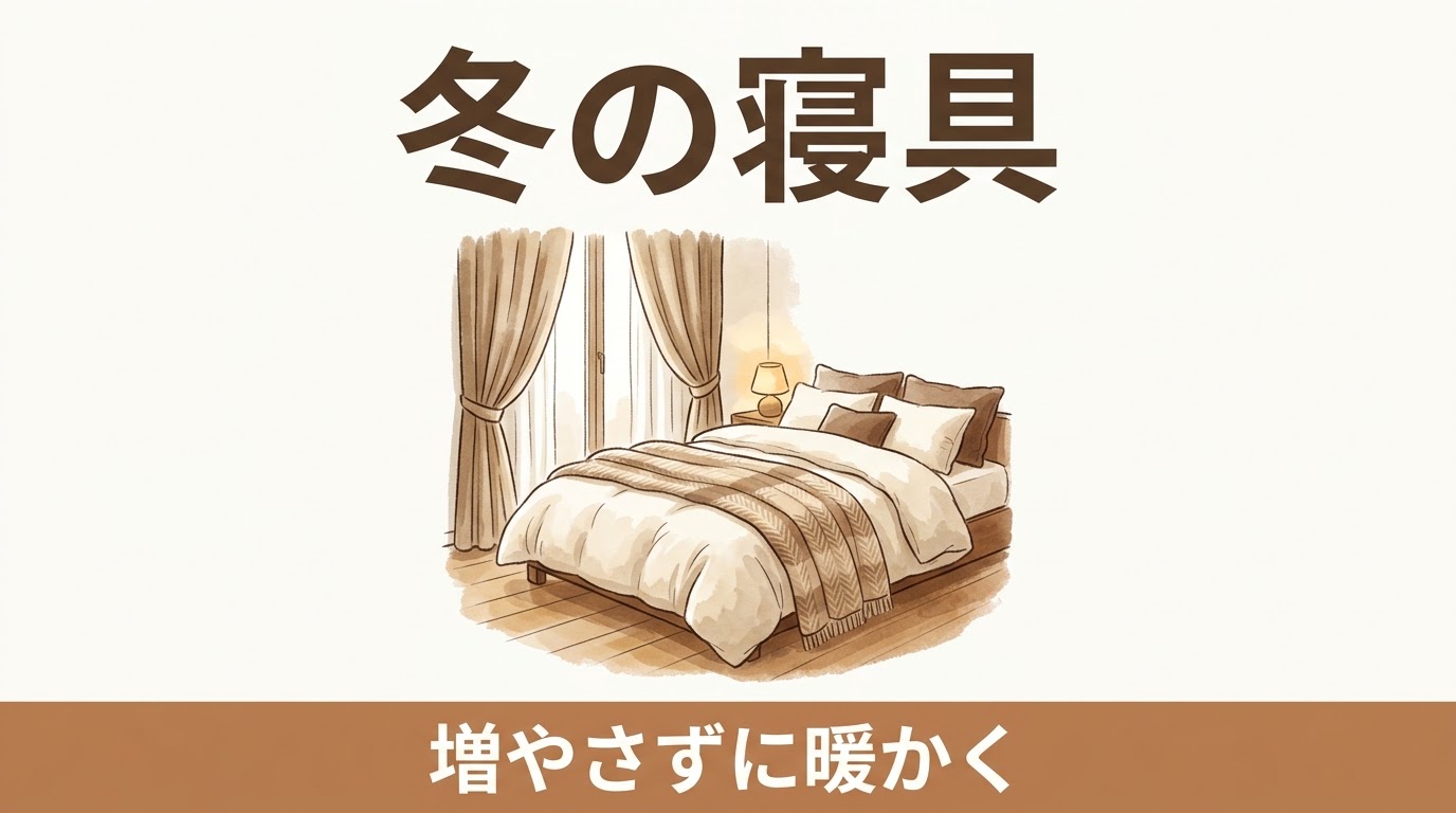 毛布と布団が押し入れからあふれる家へ｜冬の寝具を「重ねる枚数」で増やさず、暖かく眠る考え方