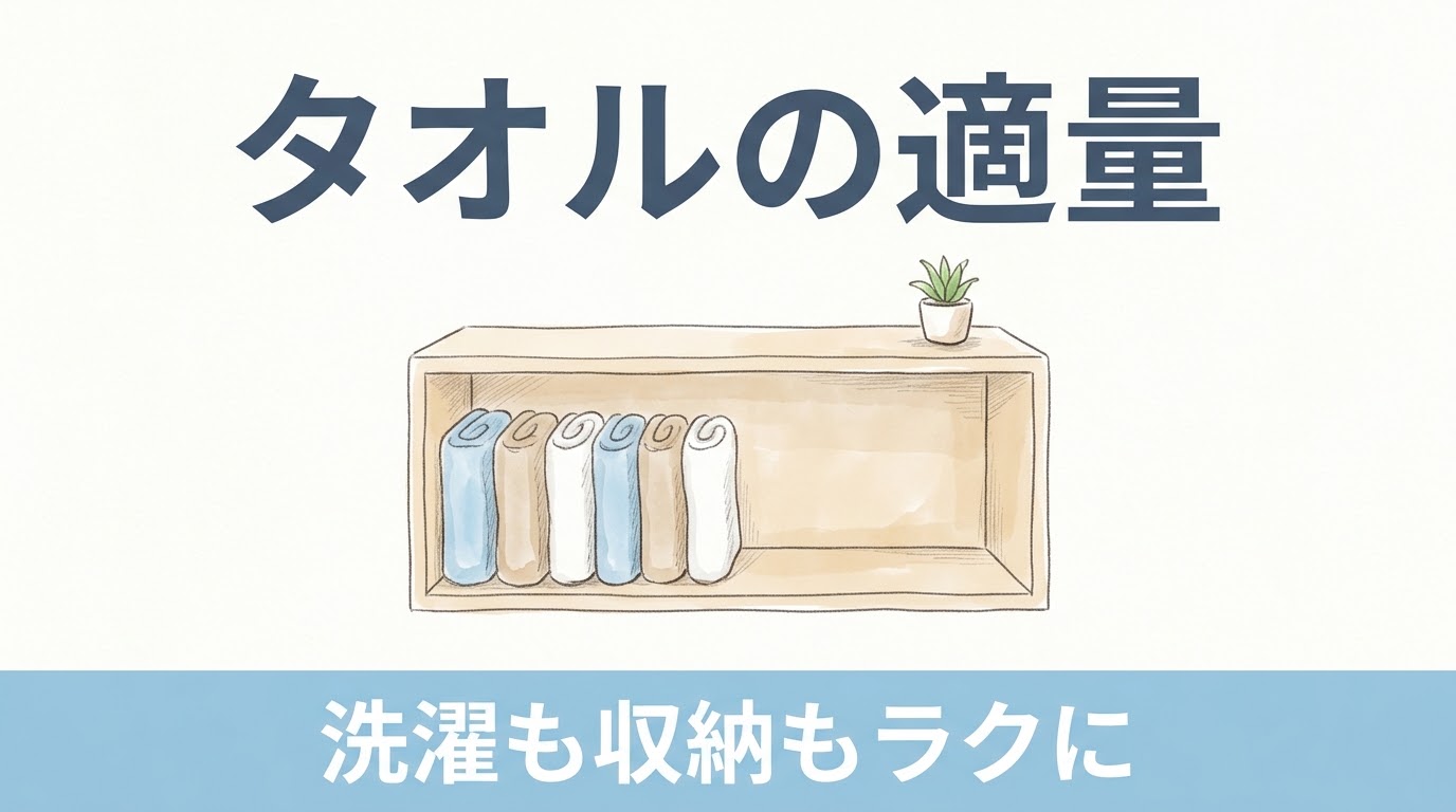 タオルが棚からあふれていませんか｜家族の「タオルの適量」を決めると、洗濯も収納もラクになる